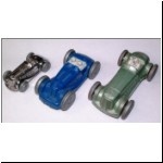 The three Gaiety Toy racing or record cars