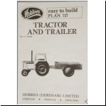 Hobbies paper pattern for a Tractor and Trailer