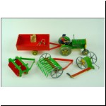 Mettoy Mechanical Tractor Set