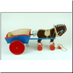 Tri-ang Teachem Toys large wooden Horse and Cart