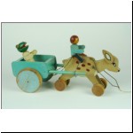 Tri-ang Teachem Toys Cart pulled by a fawn